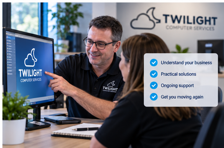 Twilight Computer Services providing practical business technology support